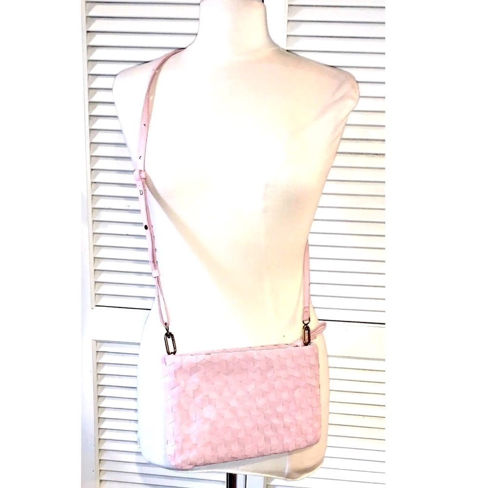 Madewell The Woven Puff Crossbody Bag Leather Addition